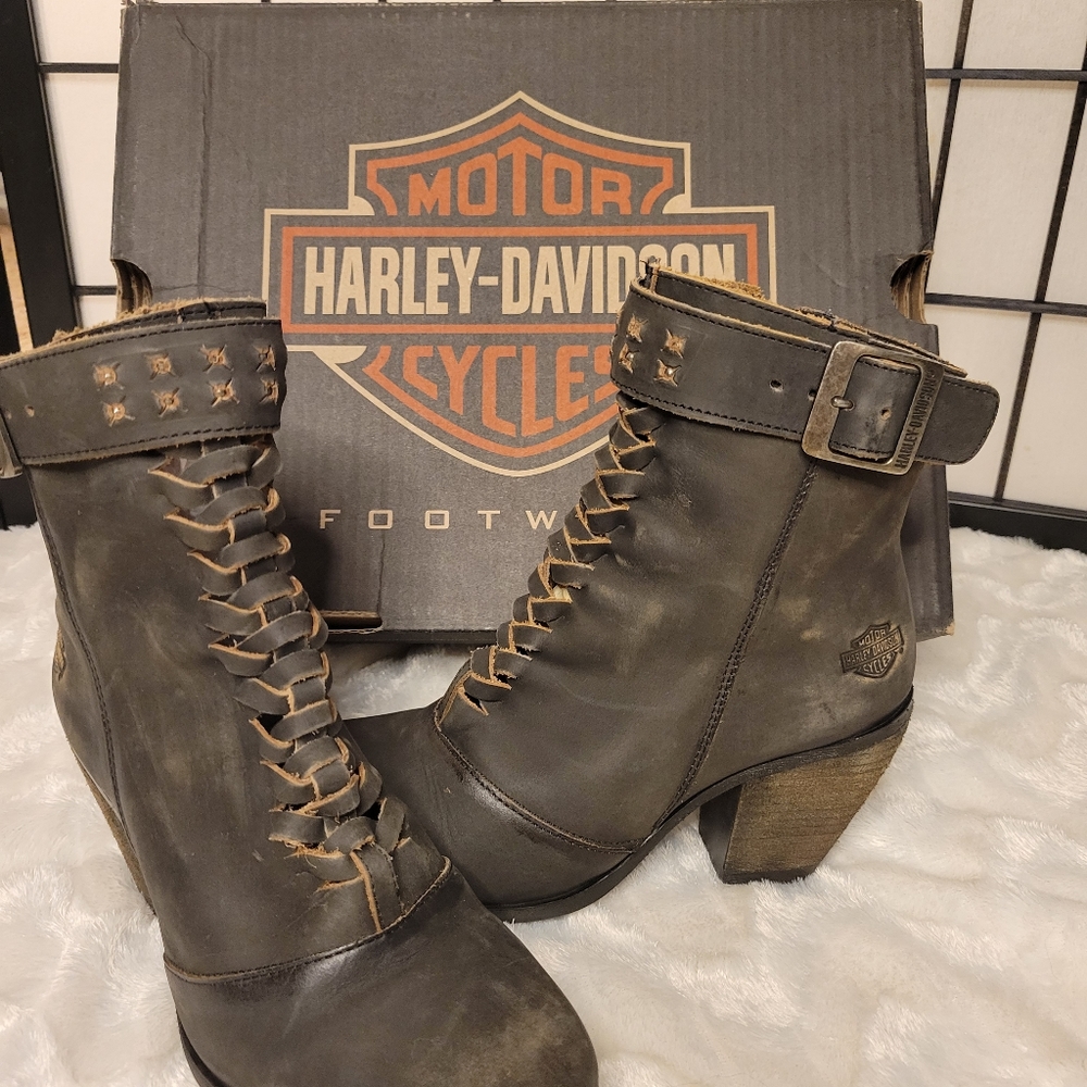 Harley Davidson boots, smoke color